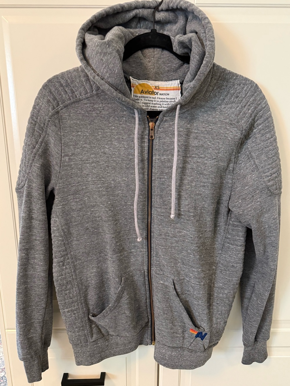 Aviator Nation Motorcycle Zip Hoodie (XS)